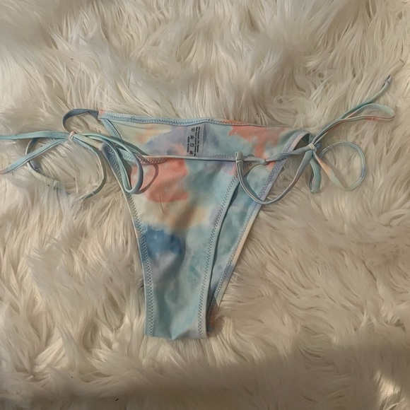 NWT Sexy Tie Dye Tie String Bralette Bikini Set - Picture 5 of 6